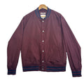 Goodfellow & Co Jacket Men's UK Size L Purple Blue Stripe Button Fasten V-Neck