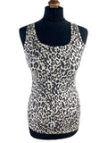 F&F Brown Leopard Print Vest Tank Top Women’s UK Size S