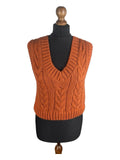 Stradivarius Burnt Orange Vest Jumper Sleeveless Women’s UK Size XS