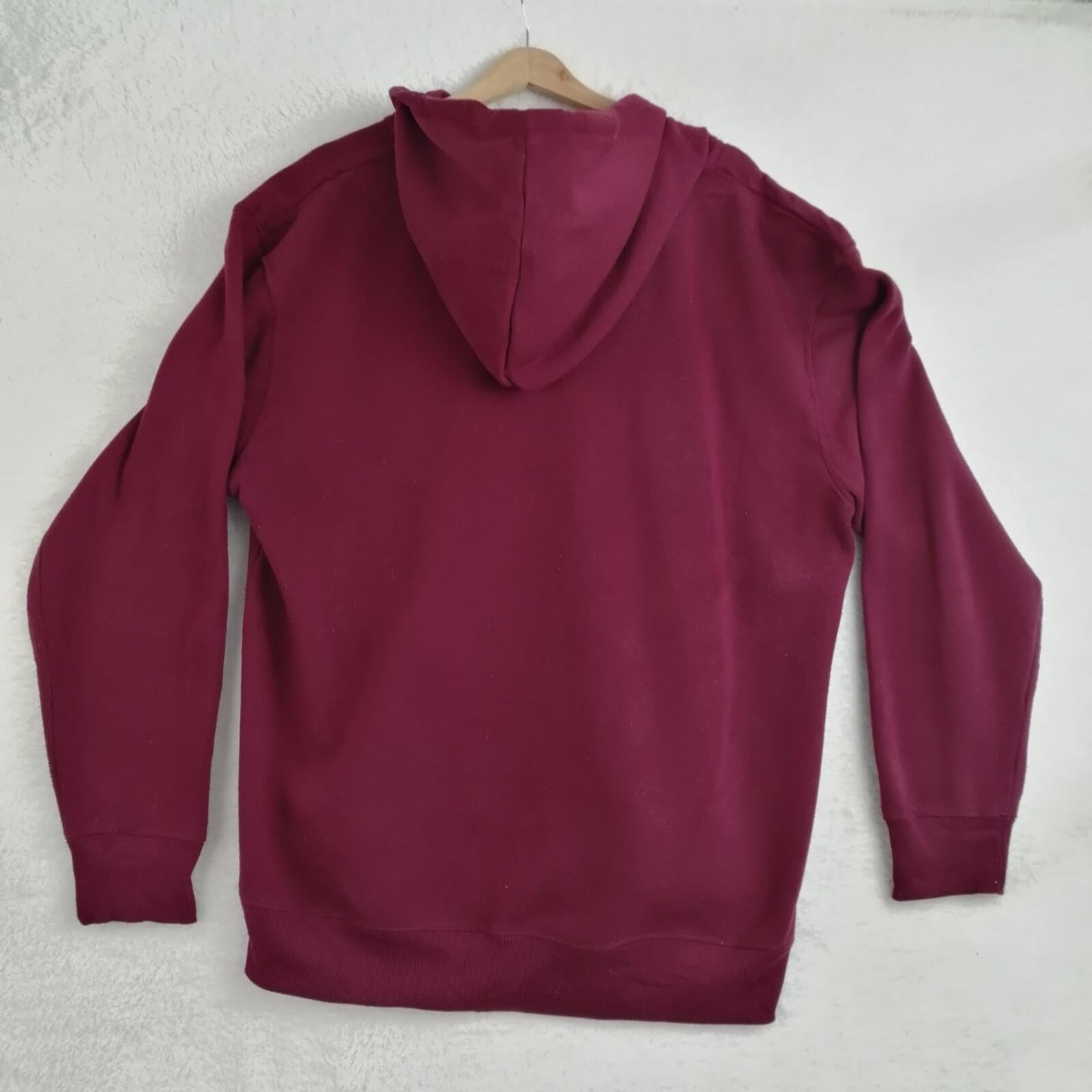 San Diego Zip Hoodie Men's UK Size XXL Red Jersey Hooded Jacket Pockets Sports