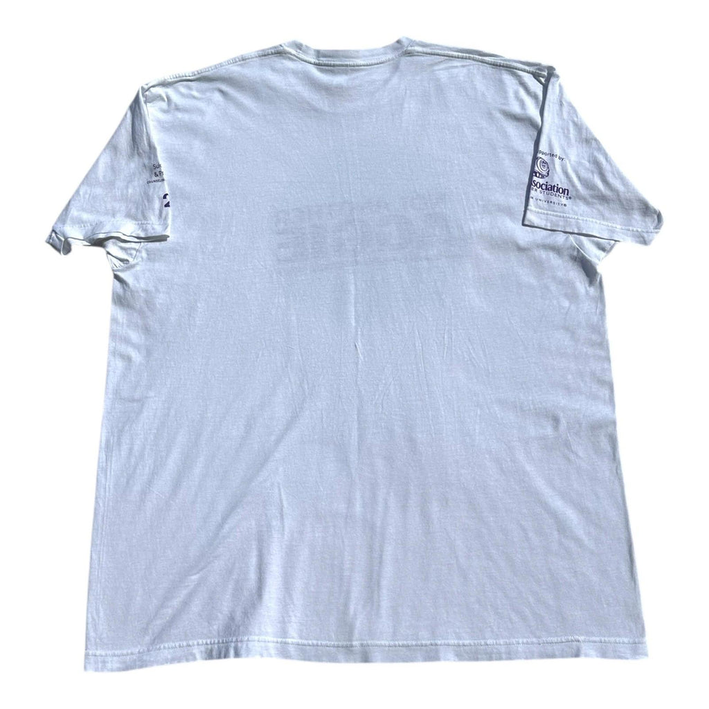 AGGIE T-Shirt Men's UK Size 2XL White Graphic Print Short Sleeve