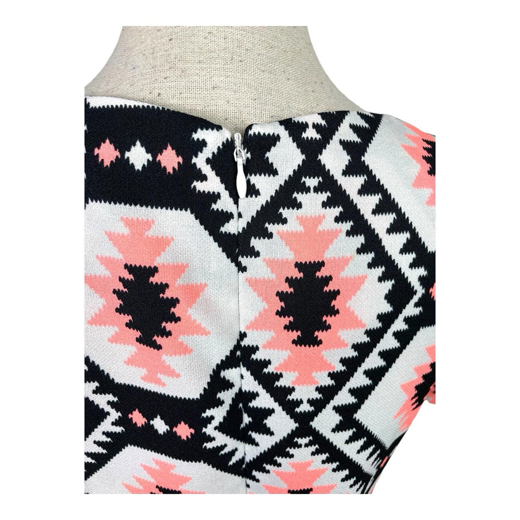 Cameo Rose Mini Dress Geometric Print Women’s UK Size 10