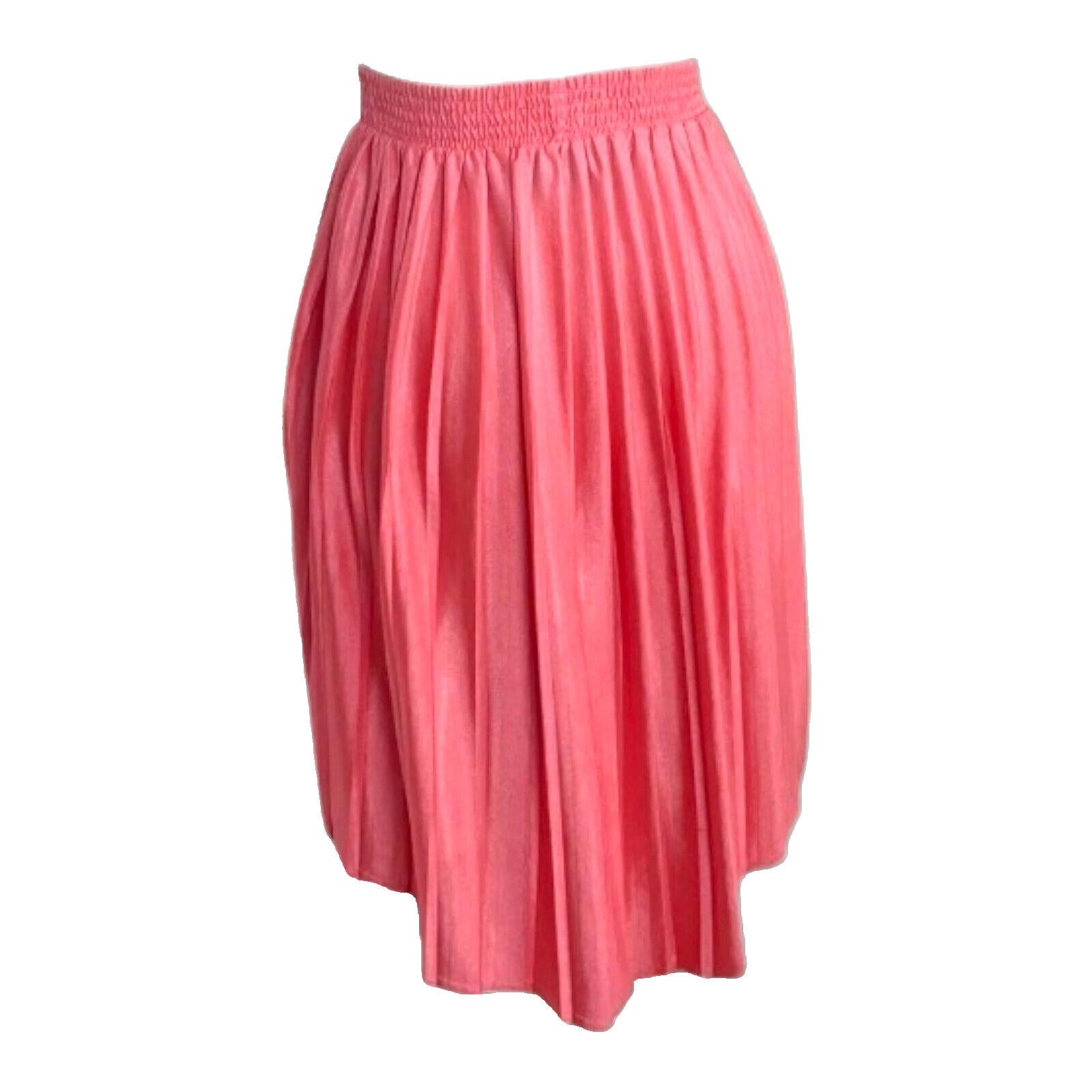 Top Shop Skirt High Low Pink Pleated Multi Length Women's UK Size 8
