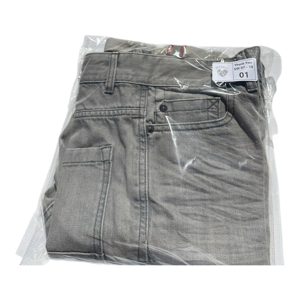 Next Florida Shorts Men's UK Size 30" W Grey Denim Slim Summer Button Up Pockets