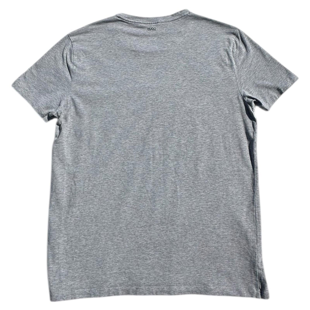 Hugo Boss T-Shirt Men's UK Size L Grey Short Sleeve Solid Crew Neck