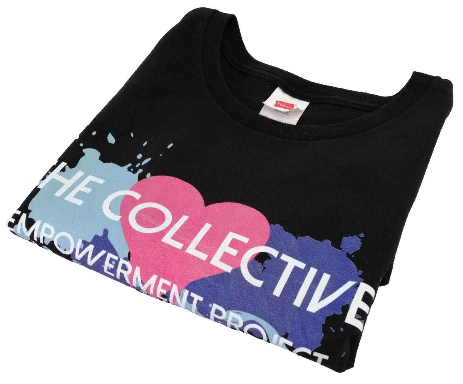 NYFW Empowerment T-Shirt Women's UK Size M Black Print Crew Neck 100% Cotton