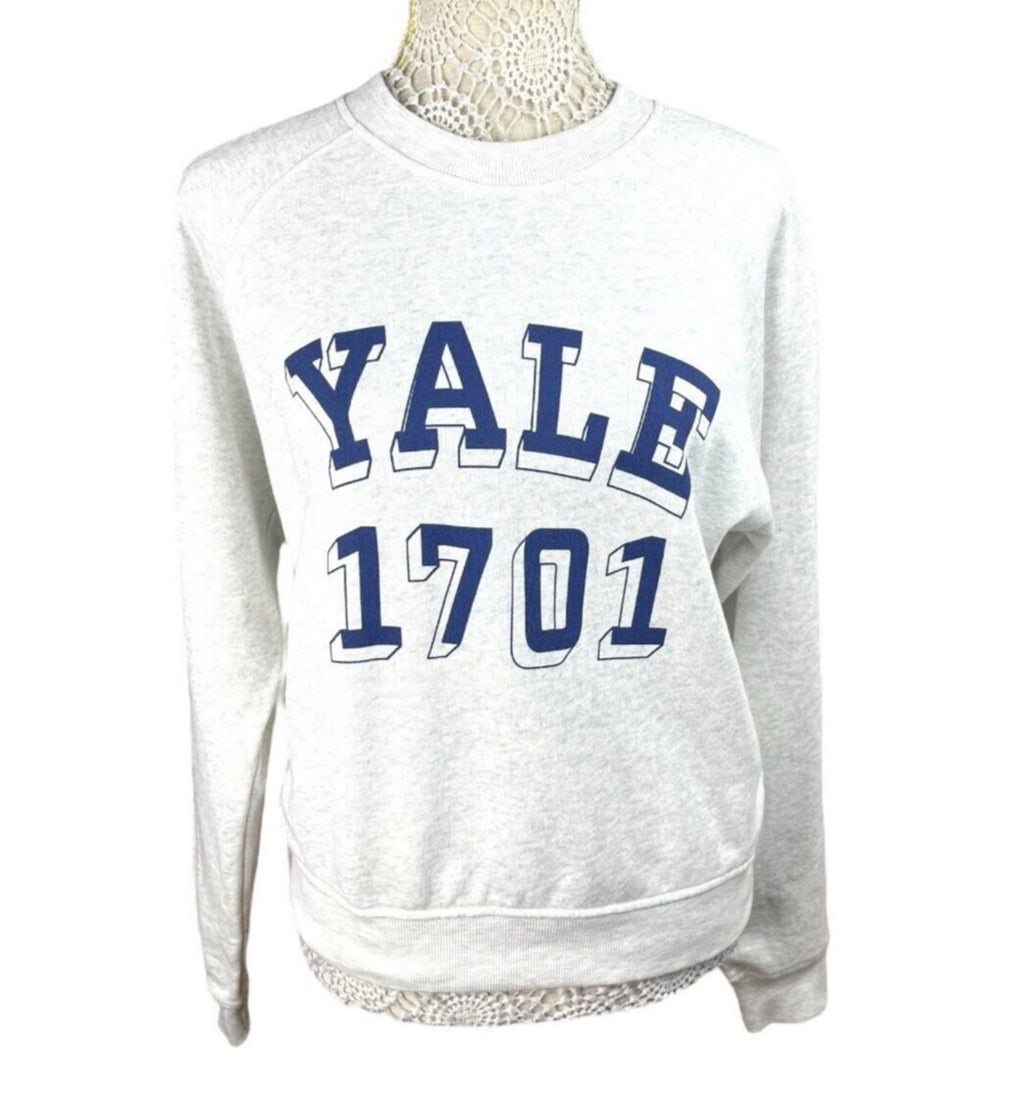 Divided Grey Varsity Cotton Jersey Sweater Yale 1701 Women’s UK Size XS