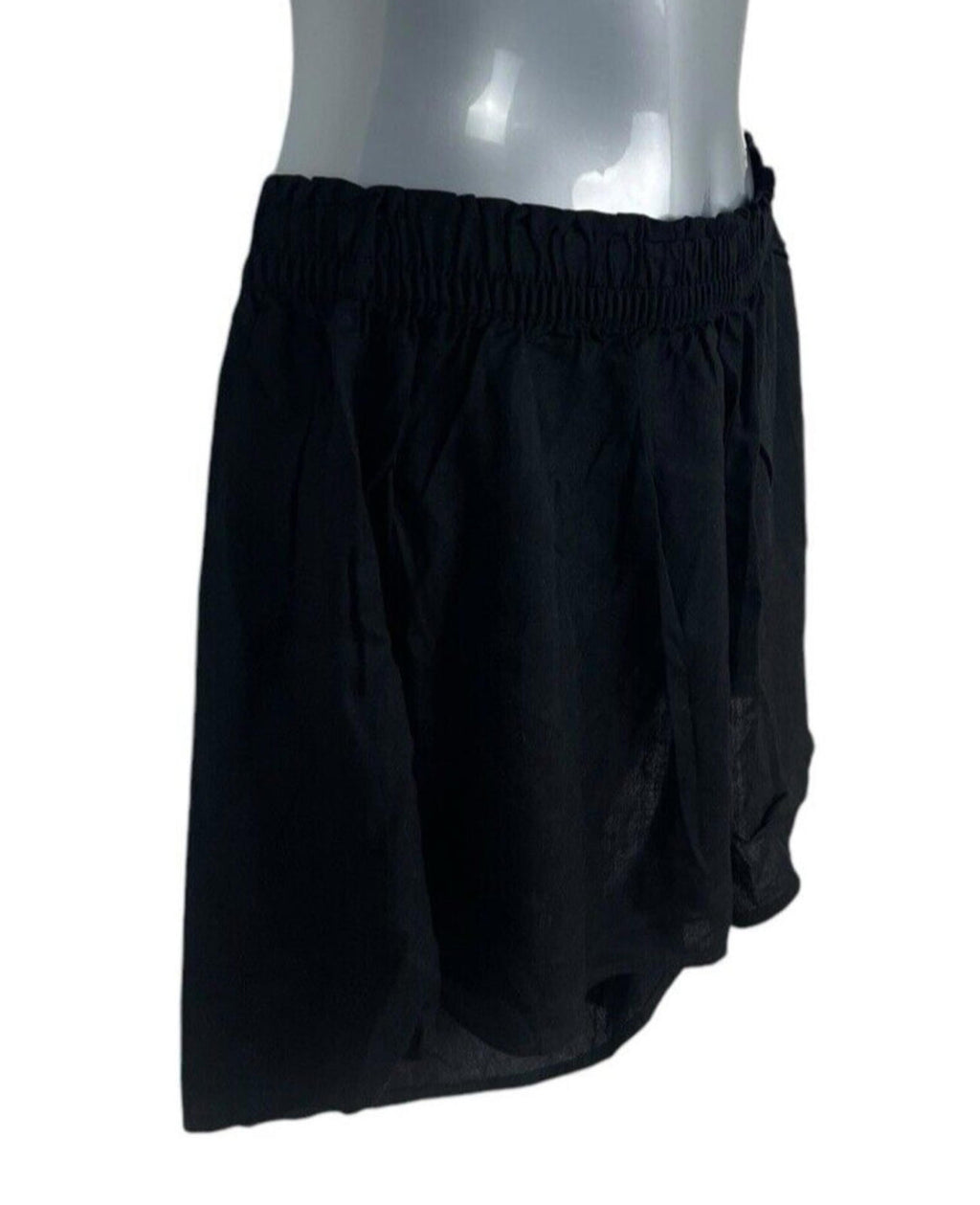 Divided Black Shorts Elasticated Waist Pockets Women’s UK Size XS