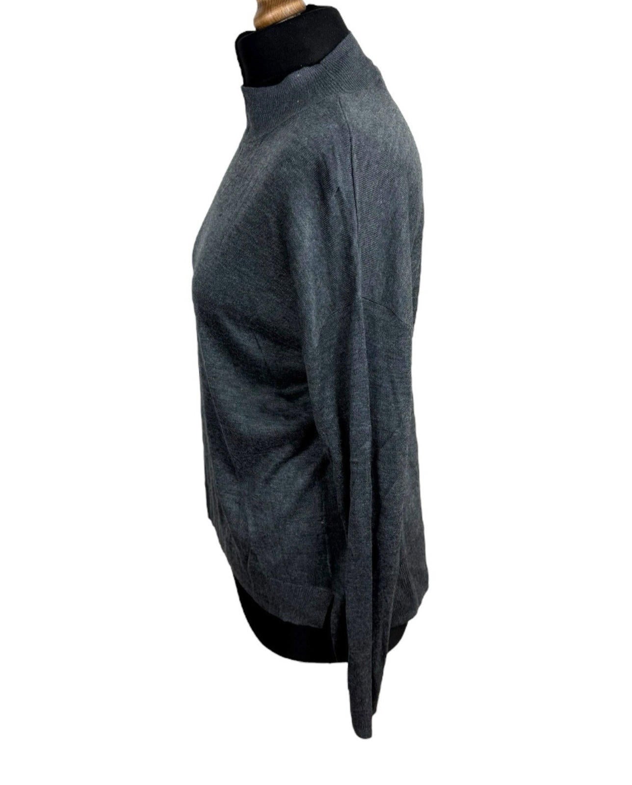 Dorothy Perkins Grey Jumper Thin Turtle Neck Women’s UK Size 10