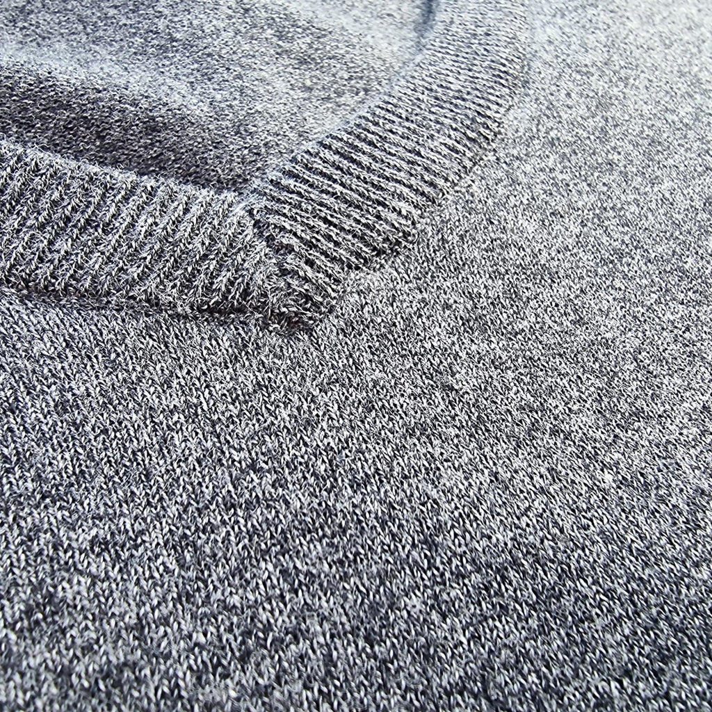 Next Knit Jumper Men's UK Size 2XL Grey V-Neck Sweater Soft Touch Lightweight