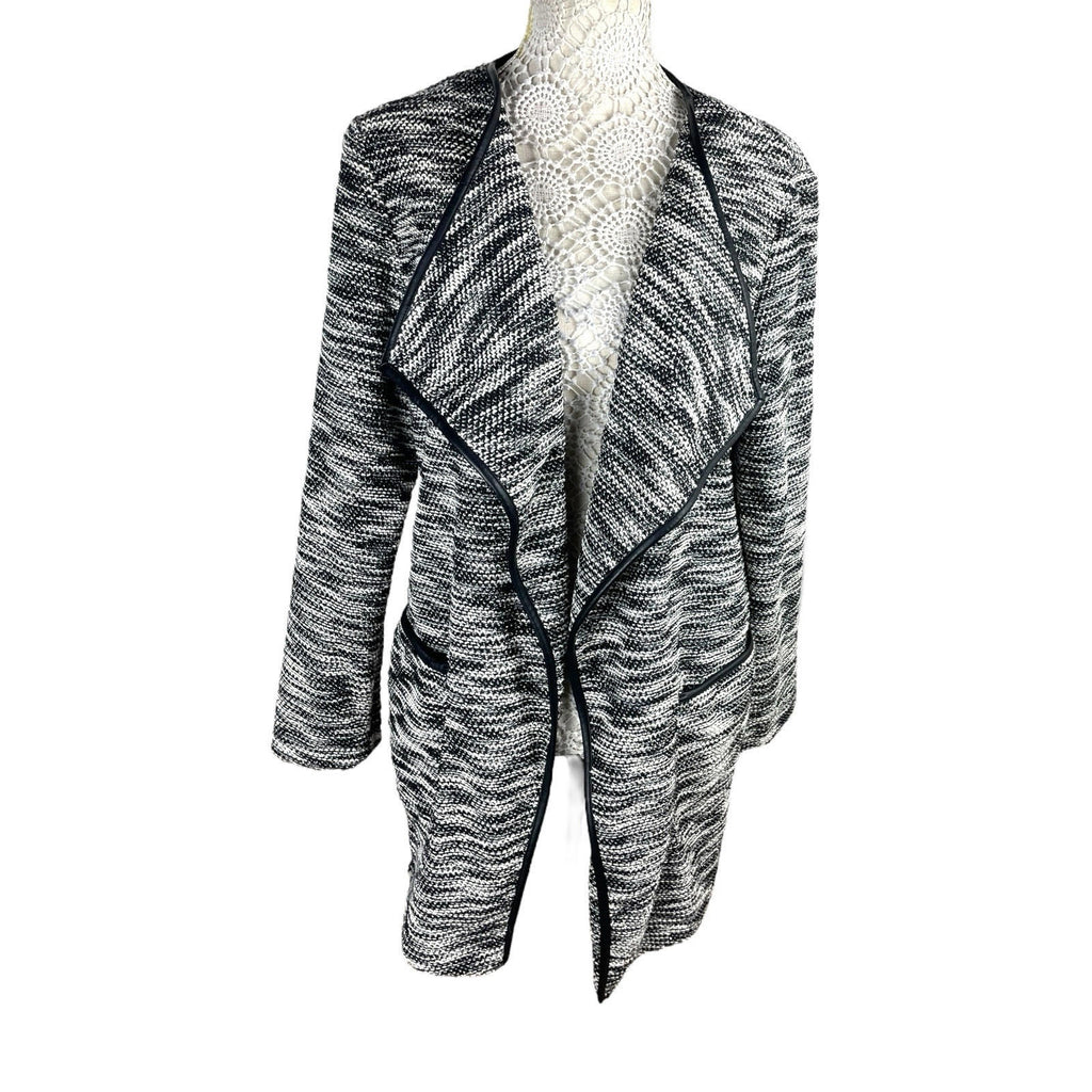 Thin Jacket George Black And White Open Front Women’s UK Size 16