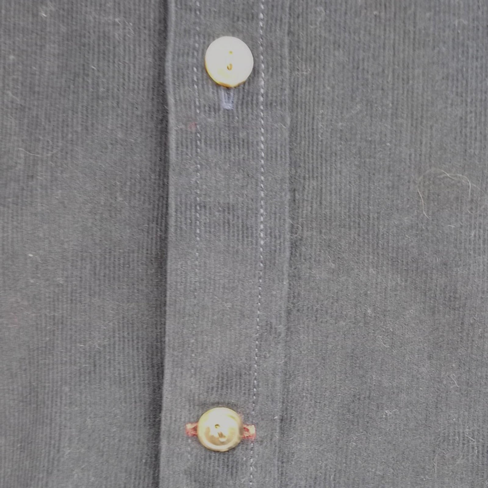Jos. A. Bank Corduroy Shirt Men's UK Size XL Blue Long Sleeve Pocket 100% Cotton