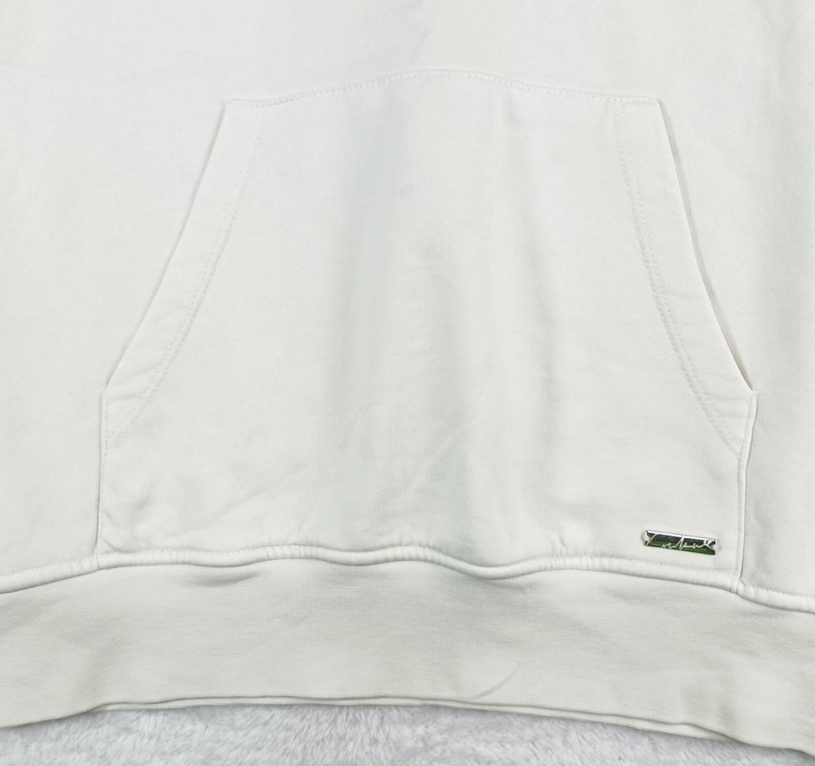 The Couture Club Hoodie Men's UK Size S White Jersey  Pockets Logo Embroidered