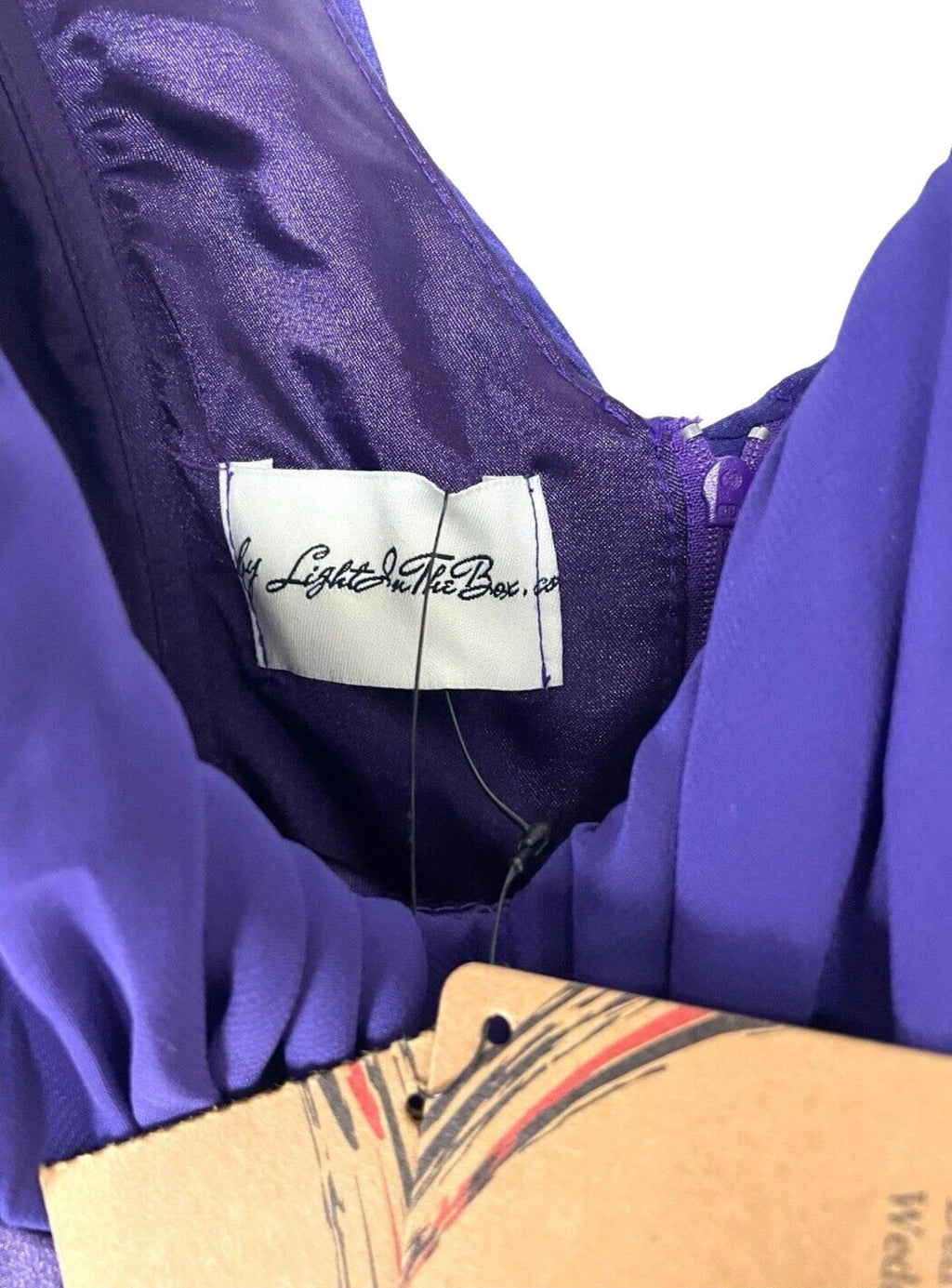 Light In The Box Occasion Dress Women's UK Size 12 Embezzled Regency Purple