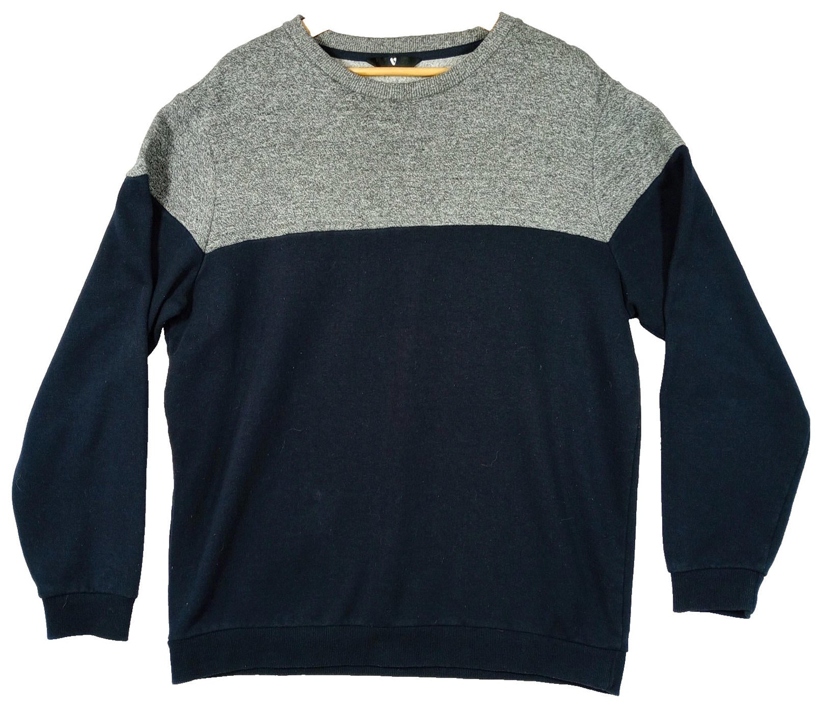 Very Jumper Men's UK Size XL Blue Grey Long Sleeve Crew Neck Easy Care Sweater