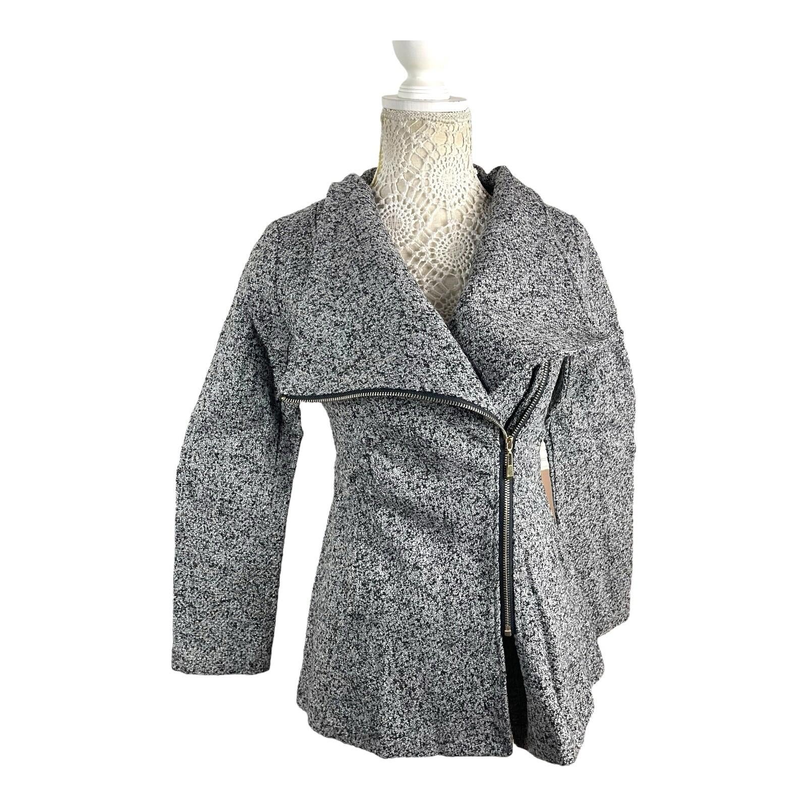 Airydress Coat Jacket Grey Speckled Mid Length Women’s UK Size S
