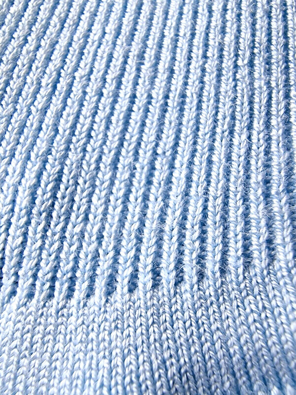 Divided Knit Vest Cami Crop Top Thrill Bow Detail Blue Women's UK Size XS