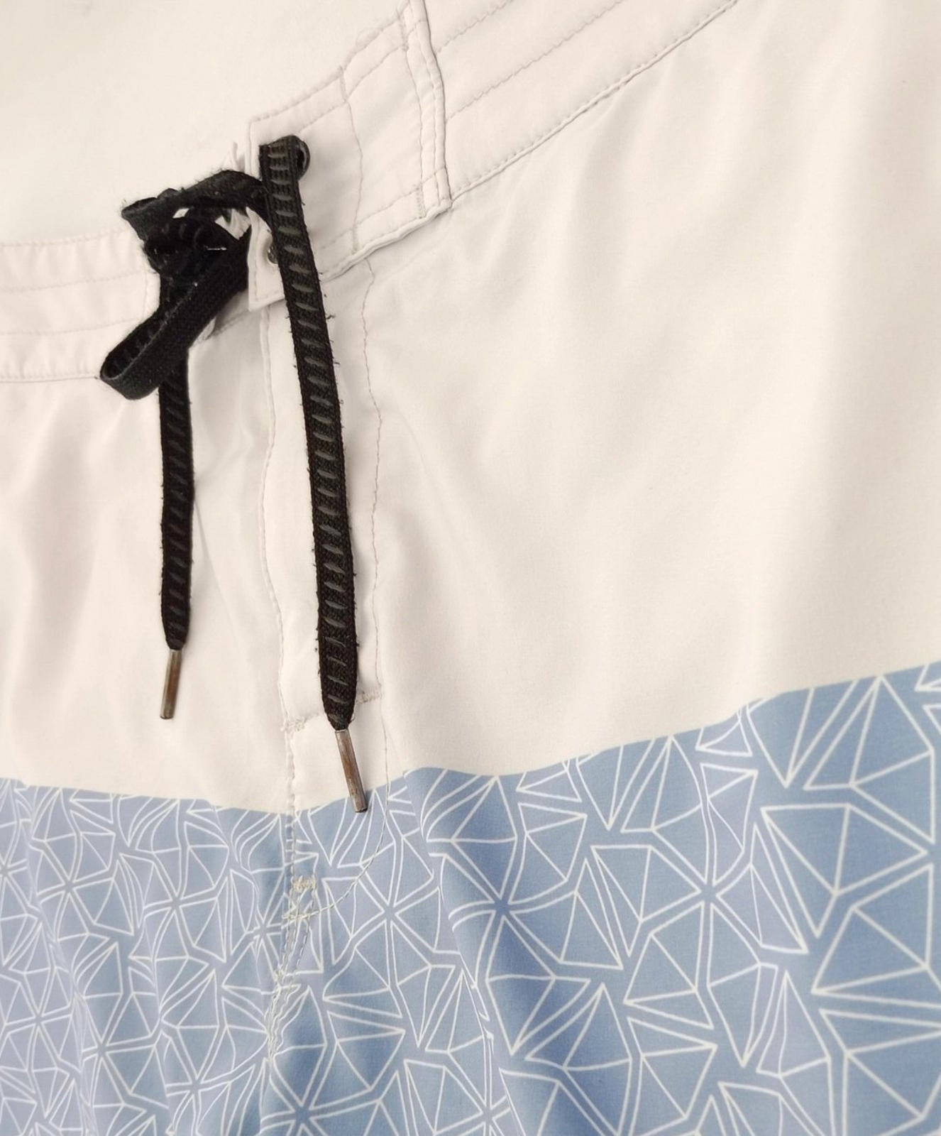 Skylark Swim Shorts Men's UK Size L Beige/Teal Polyester Rich Pockets Drawstring