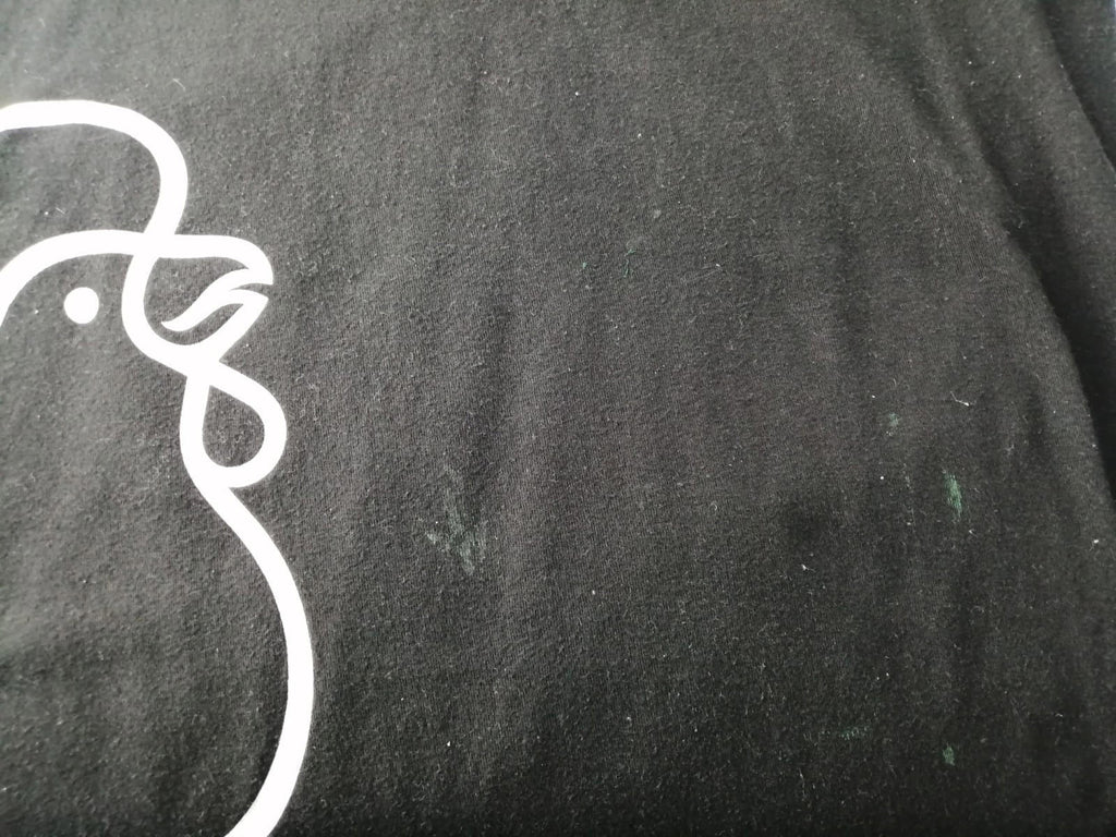 Chicken Graphic Print T-Shirt Men's Size M Black Crew Neck 100% Preshrunk Cotton