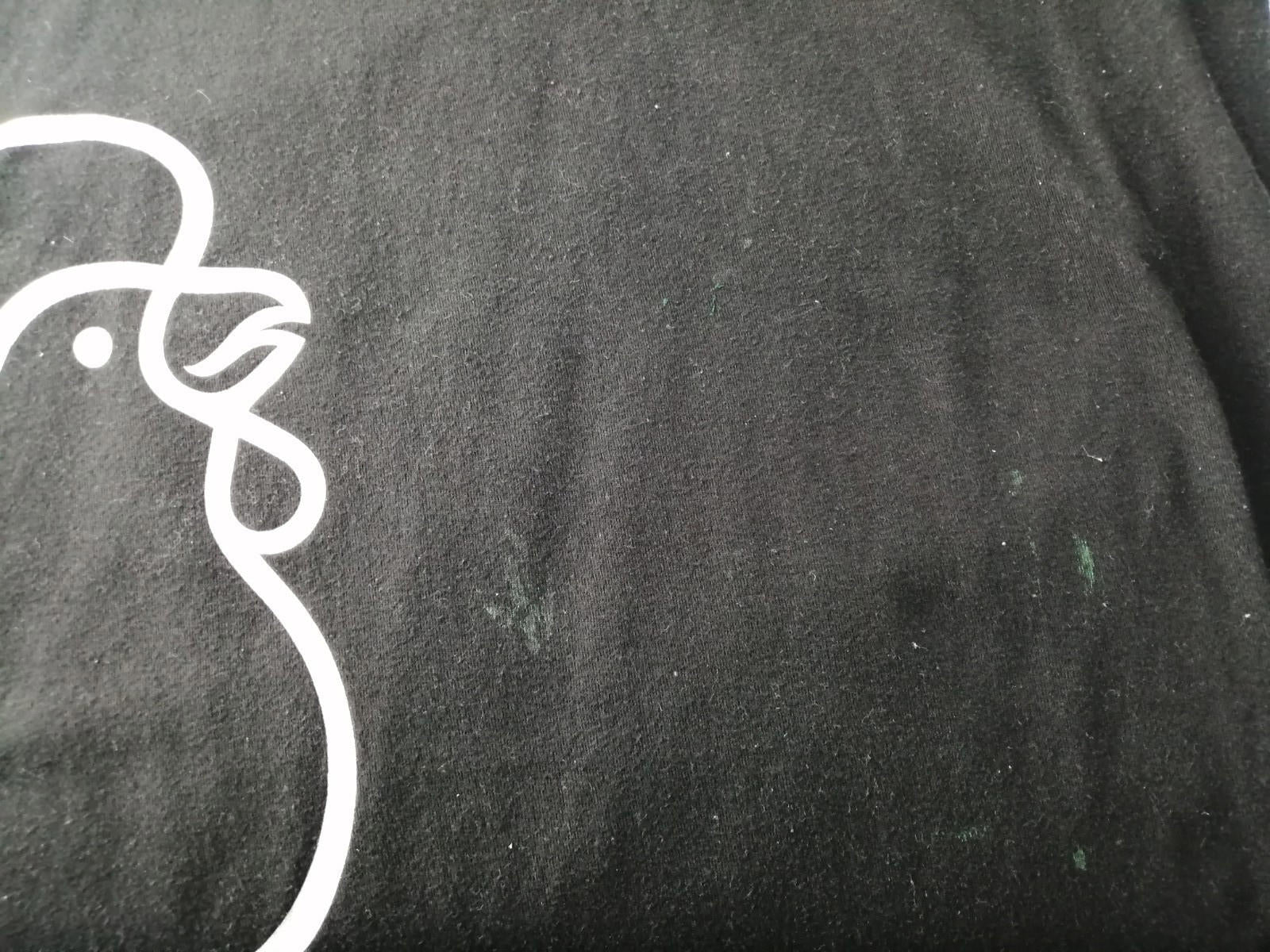 Chicken Graphic Print T-Shirt Men's Size M Black Crew Neck 100% Preshrunk Cotton