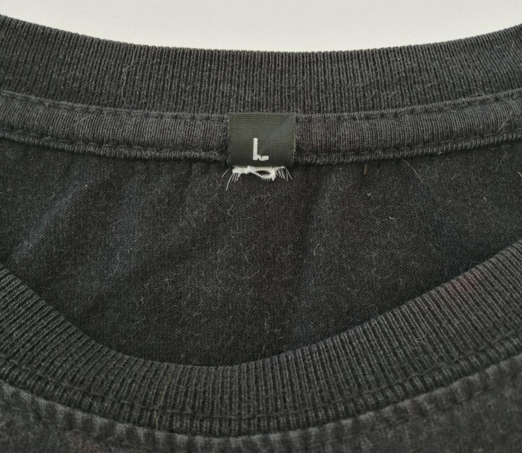 Back Room Liminal Graphic Print T-Shirt Men's Size L Black Crew Neck 100% Cotton