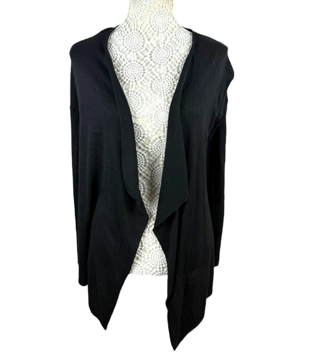 H&M Black Thin Cardigan Open Front Women’s UK Size XS