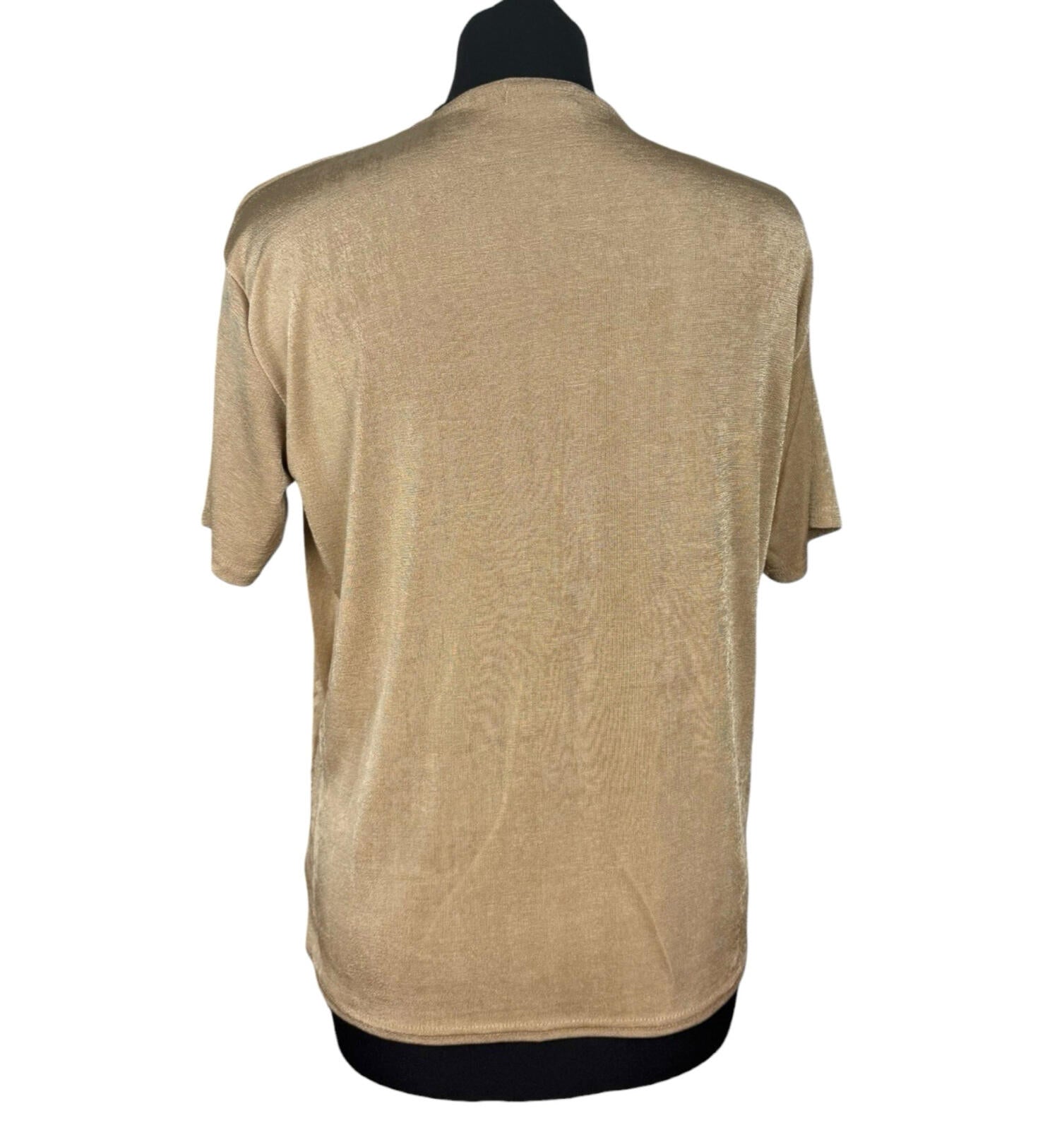 EyeCasuals Woven T-Shirt Blouse Top Women’s UK Size M / L Shirt Sleeve Sequin