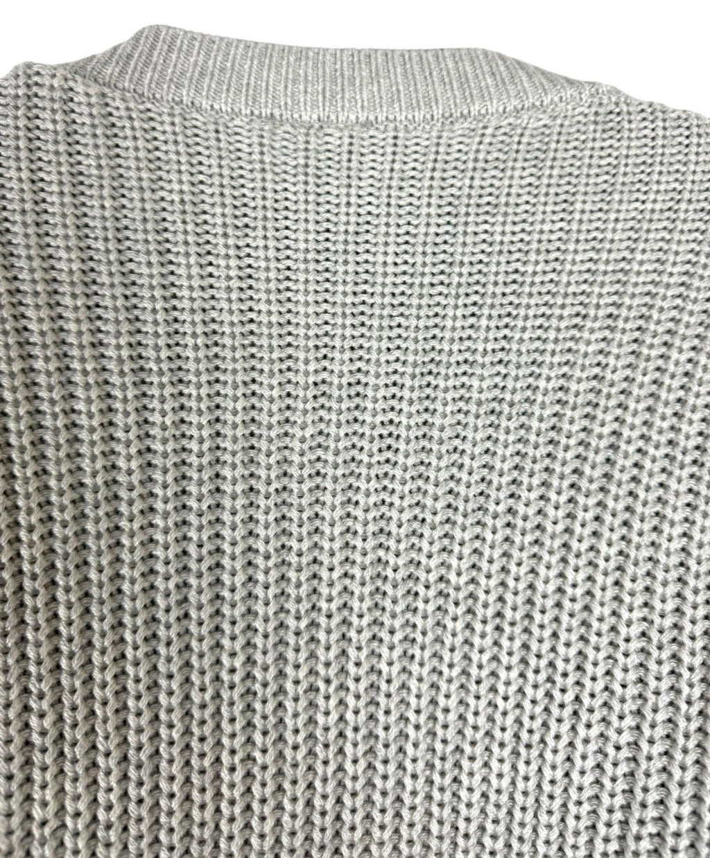 Divided Grey Cardigan Women's UK Size XS Cable Knit V Neck Oversized