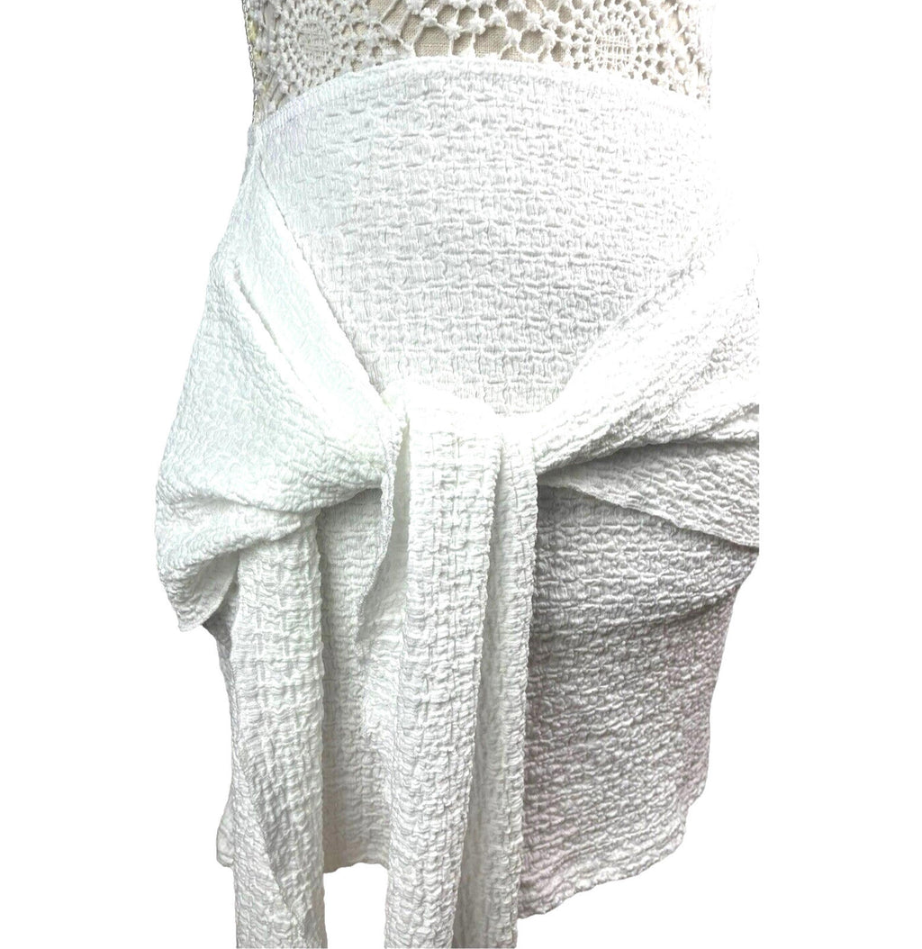 Textured Mini Skirt Wrap Front Detail Women’s UK Size 8
