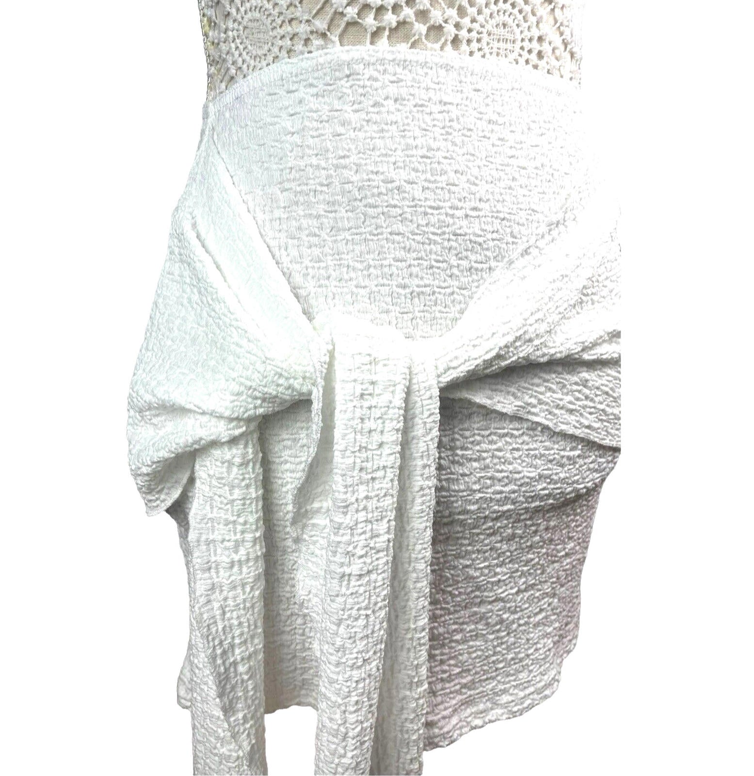 Textured Mini Skirt Wrap Front Detail Women’s UK Size 8