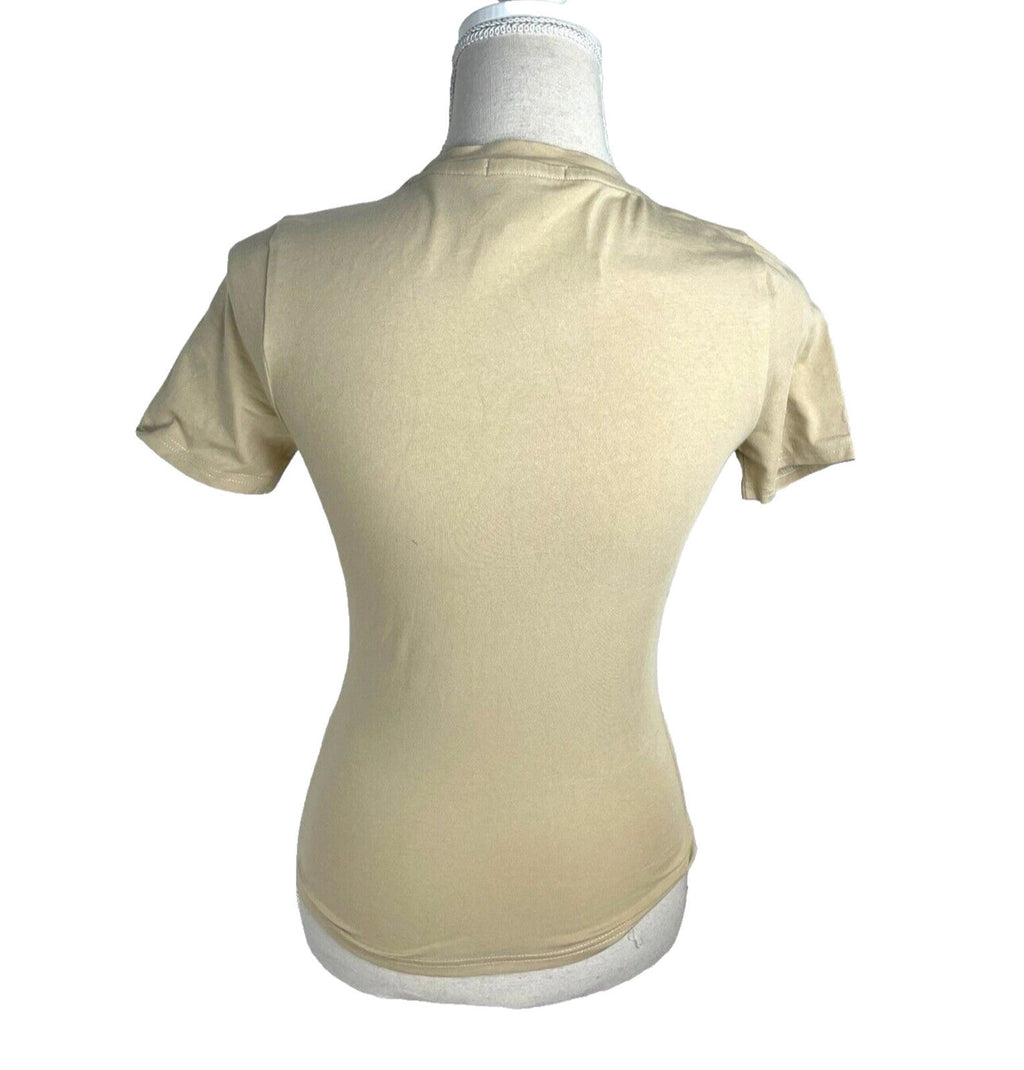 Pretty Little Thing Tall Beige T-shirt Women’s UK Size 8