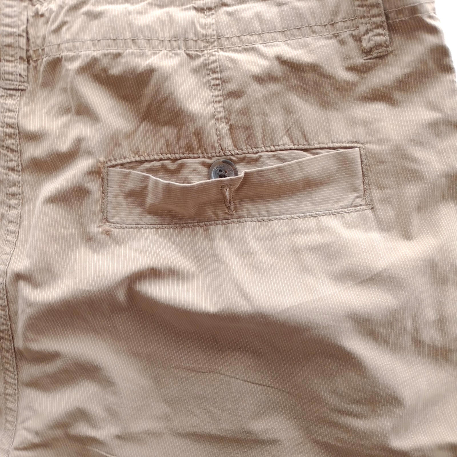 George Chino Shorts Men's UK Size Large Brown 100% Cotton Cargo Pockets