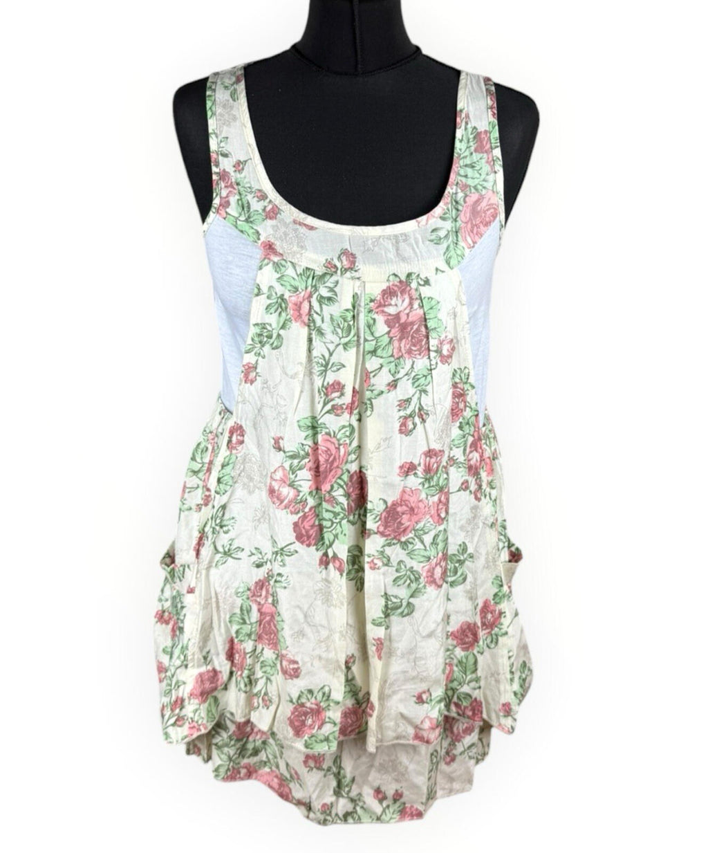 Apricot Pinafore Dress Layered Women’s UK Size M/L Mini Multicolour Summer