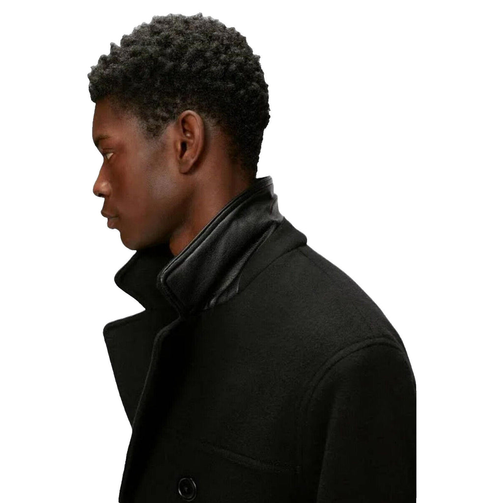 Ted Baker Coat Jacket Atllas Peacoat Black Tailored Men's UK Size 2XL XXL Ted 6