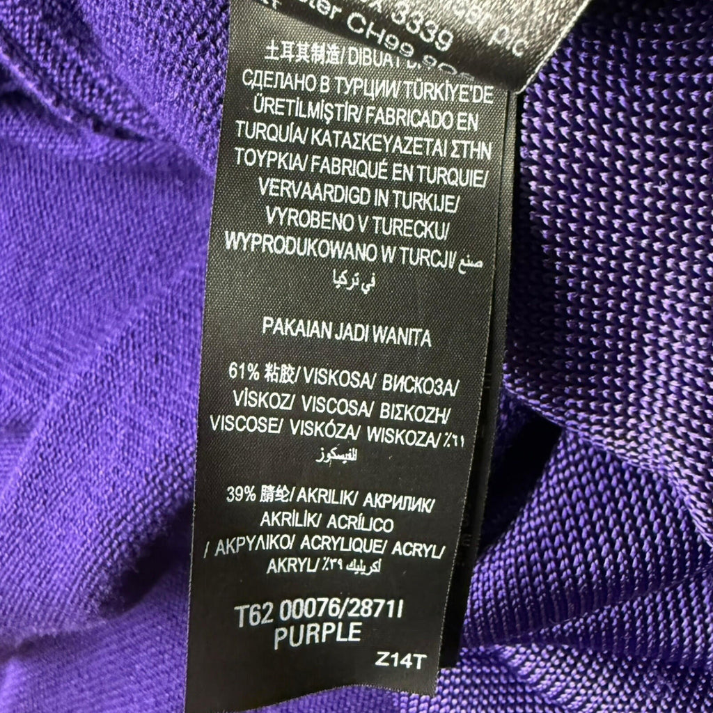 Marks & Spencer Cardigan Women’s UK Size 18 Mid Length Lightweight Mesh Purple