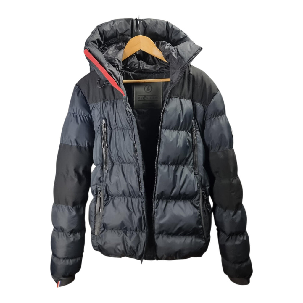 Lorenzo Veratti Puffer Jacket Men's UK Size M Black Windbreaker Down Coat Zip
