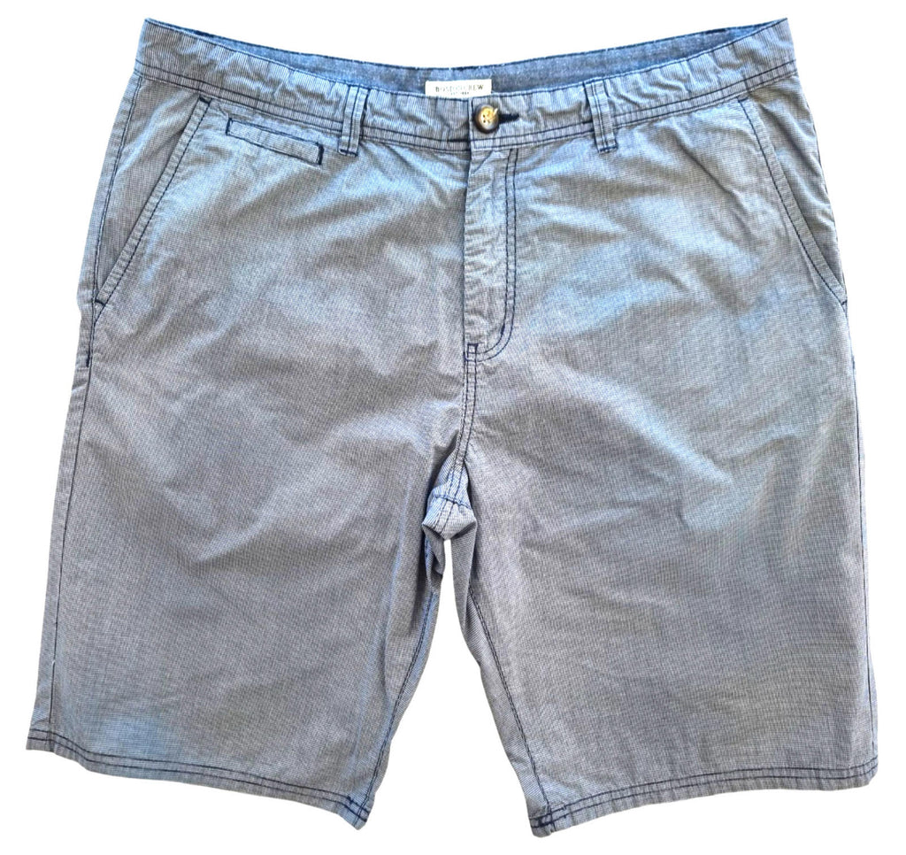 George Boston Crew Chino Shorts Blue Check Pockets Men's UK Size 38" Waist