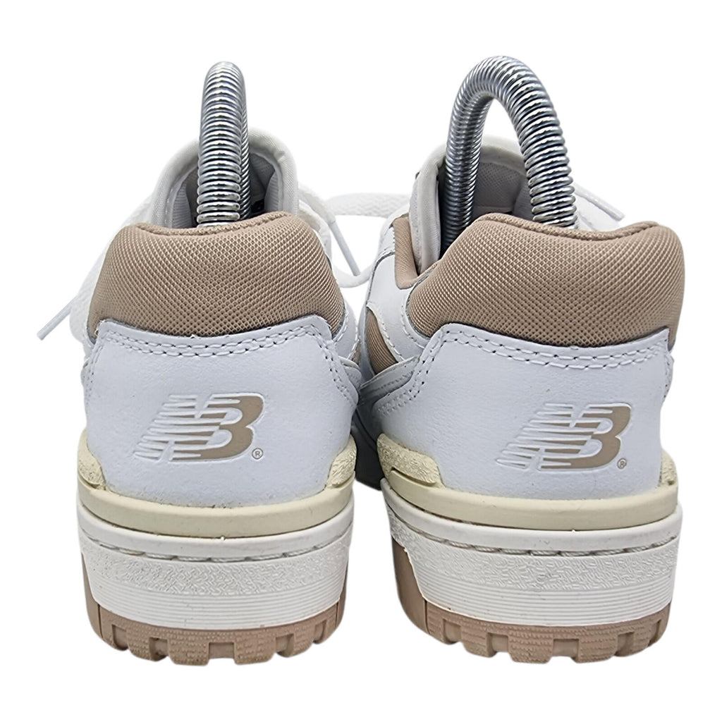 New Balance 550 Trainers Women's UK Size 4 White Tan Synthetic Leather