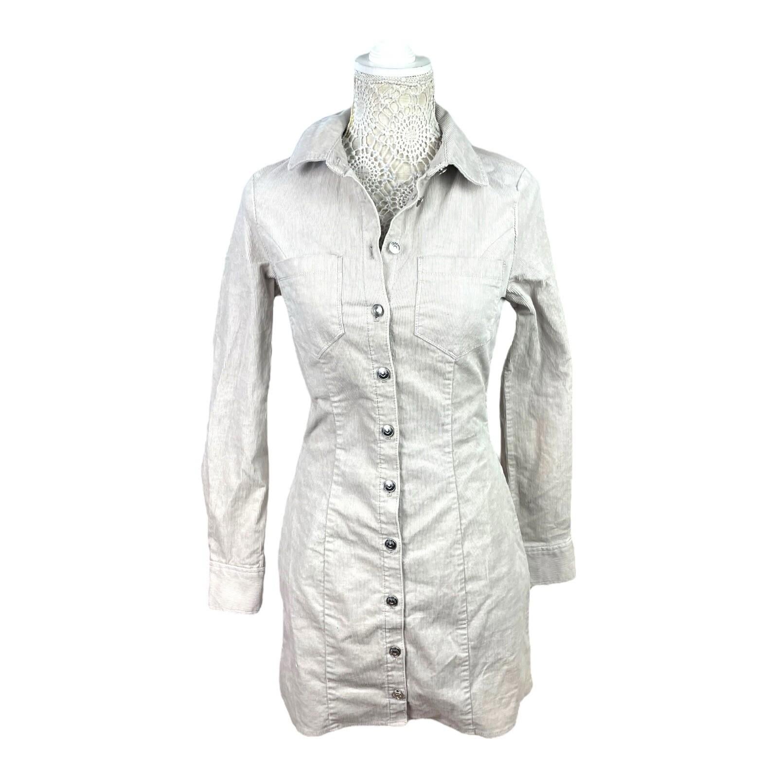 Divided Grieve Corduroy Shirt Dress Mini Collared Women’s UK Size 8