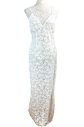 Nasty Gal Prom Dress Women's UK Size 12 White Embellished Backless Side Slit