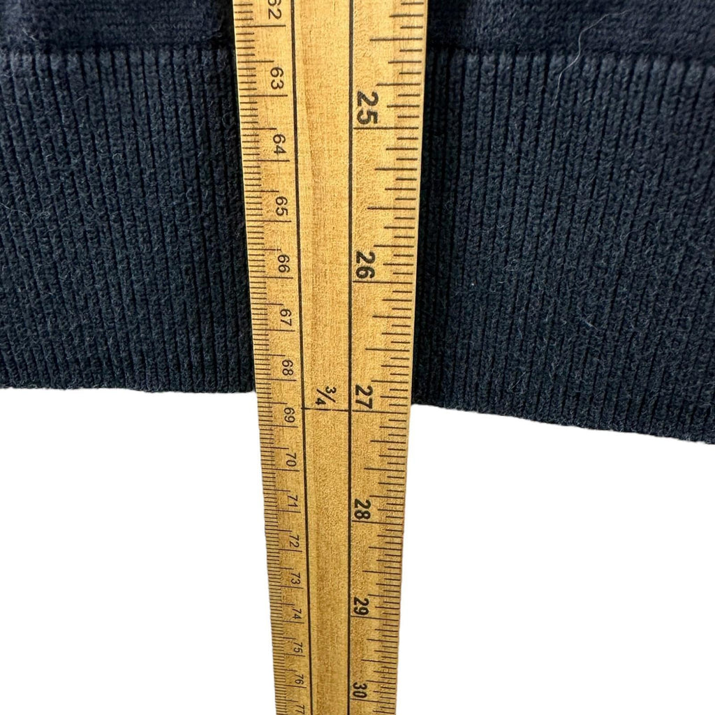 Nautica Knit Jumper Men's UK Size L Blue V-Neck Long Sleeve 100% Cotton