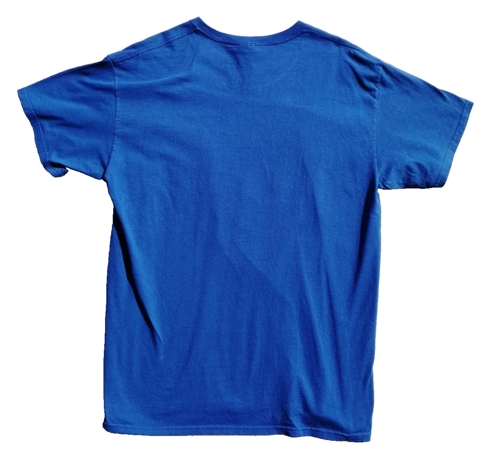Elementary School Tigers Graphic Print T-Shirt Size L Blue Crew Neck 100% Cotton