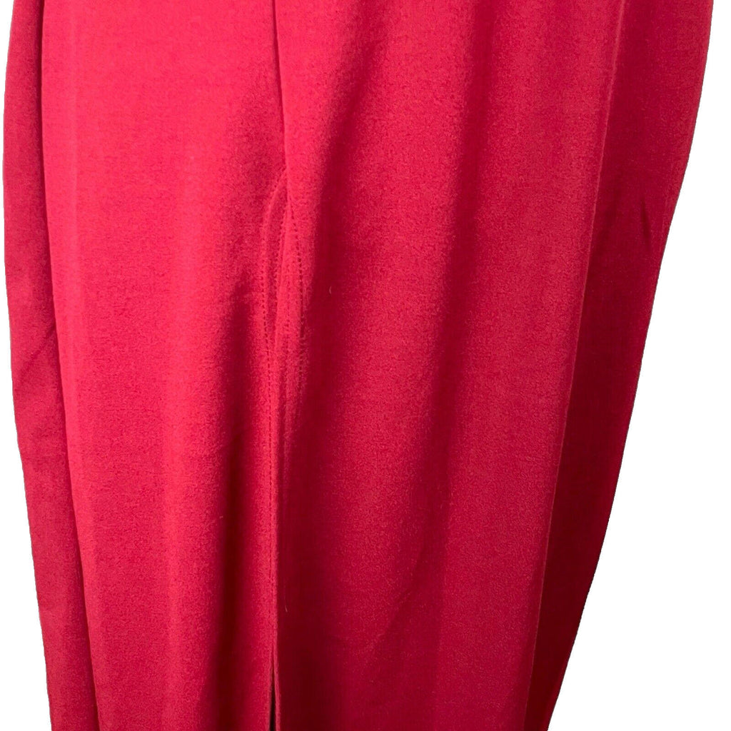Nasty Gal Dress Red Long Deep Plunge Side Slit Women’s UK Size 8
