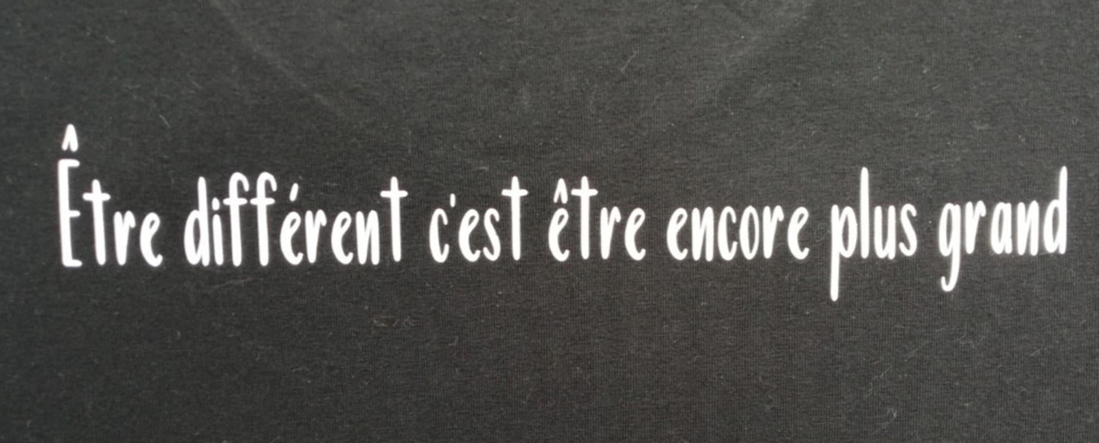French Quote Graphic Print T-Shirt Men's Size XL Black Crew Neck