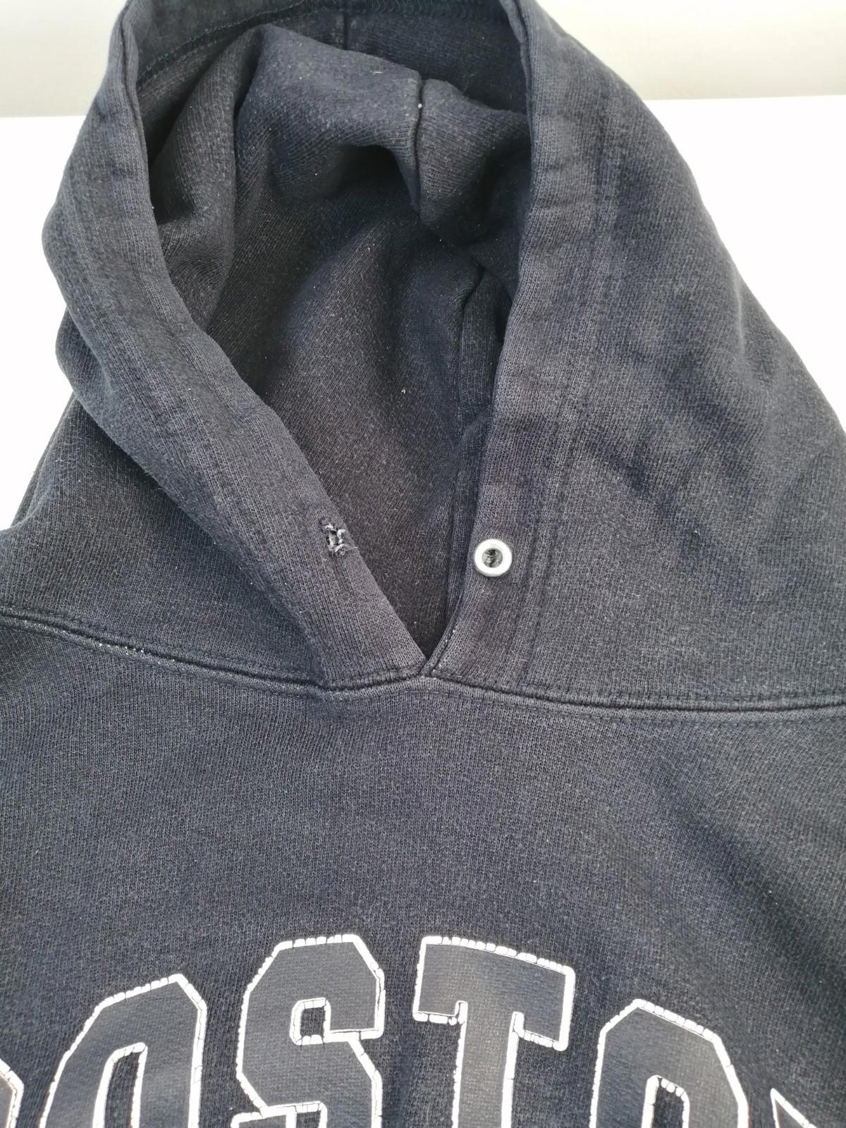 Boston Hoodie Men's Size M Navy Blue Jersey Hooded Pockets Sports
