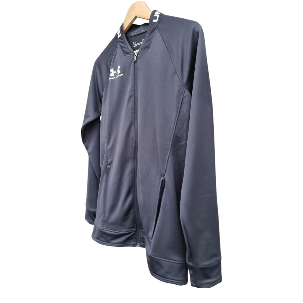 Under Armour Jacket Men's UK Size S Challenger III Black Sports Pockets Zip Logo