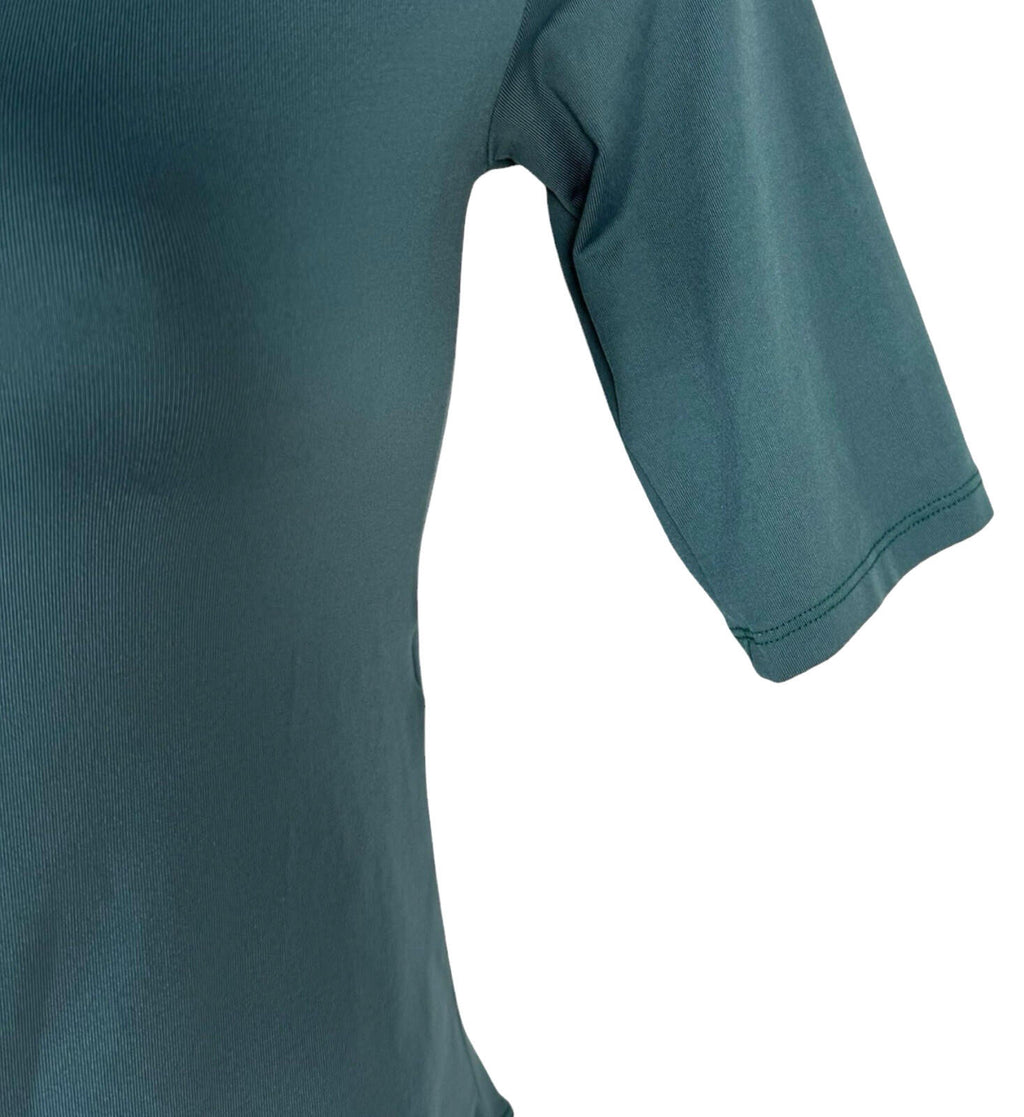 Primark Stretch Bodysuit Top Women’s UK Size XS 3/4 Sleeve Dark Green