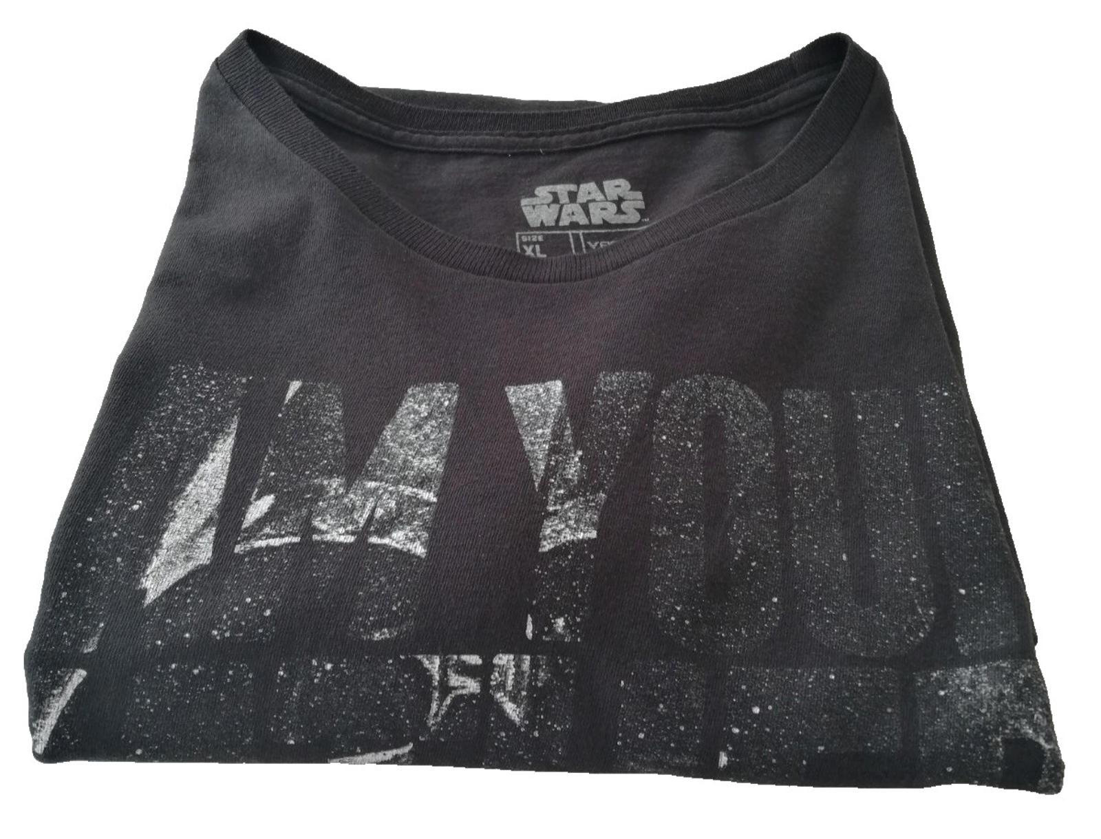 Star Wars I Am Your Father Graphic Print T-Shirt Men's Size XL Black Crew Neck