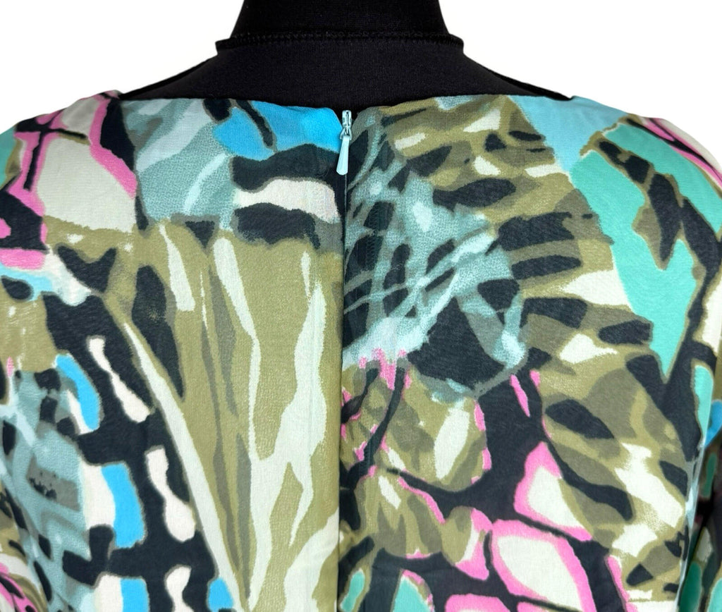 Wallis Multicolour Mini Dress Women’s UK Size 18 Half Flare Sleeve Lined