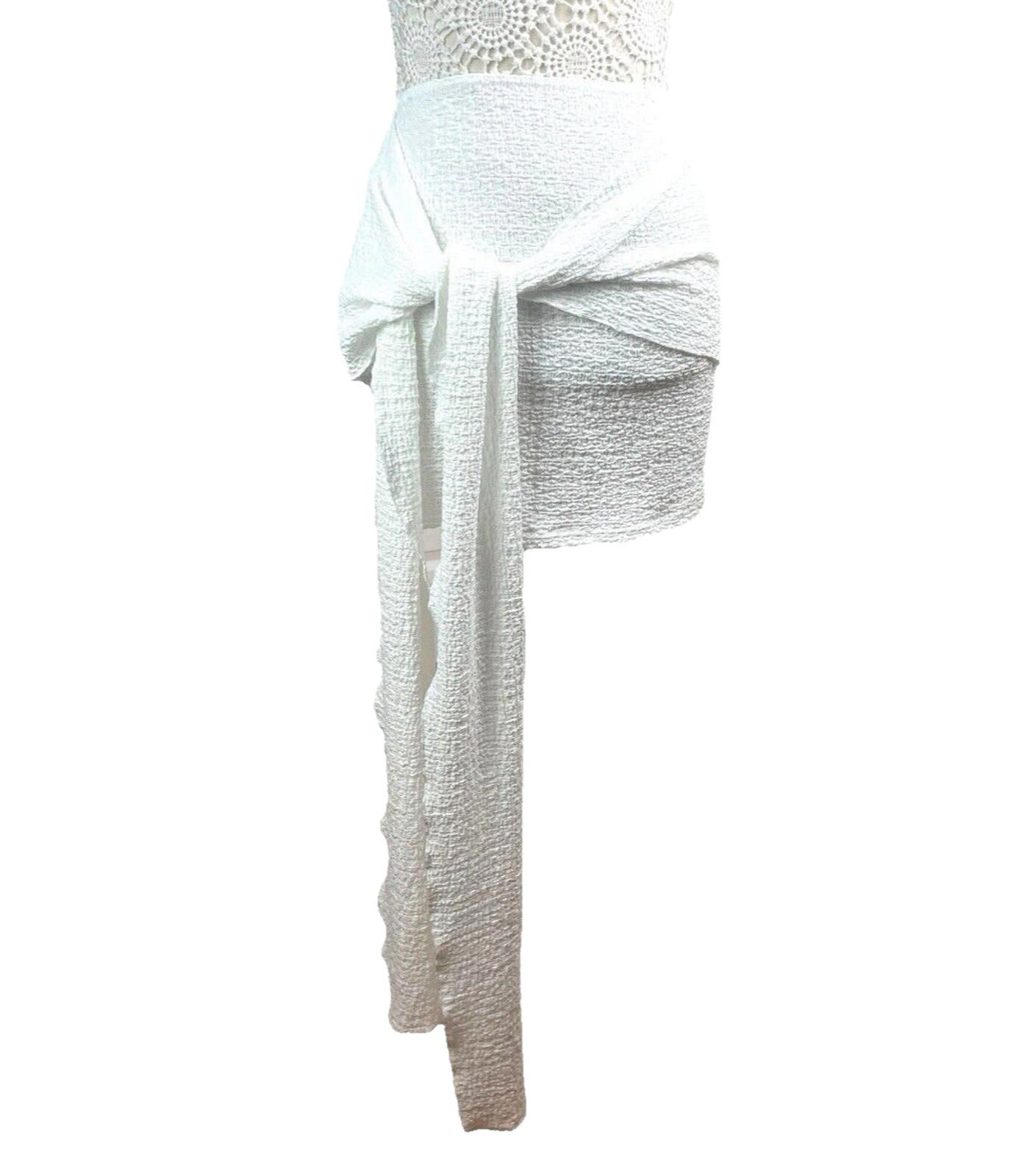 Textured Mini Skirt Wrap Front Detail Women’s UK Size 8